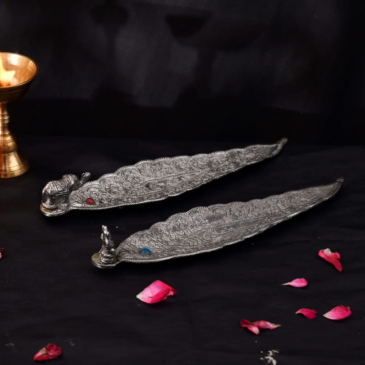 Leaf Incense Holder, Ganesha Incense Holder, Stick Incense Holder, Incense Stick Holder, Incense Holder Tray, Home Incense Holder, Stick Incense Holder - LoveNspire