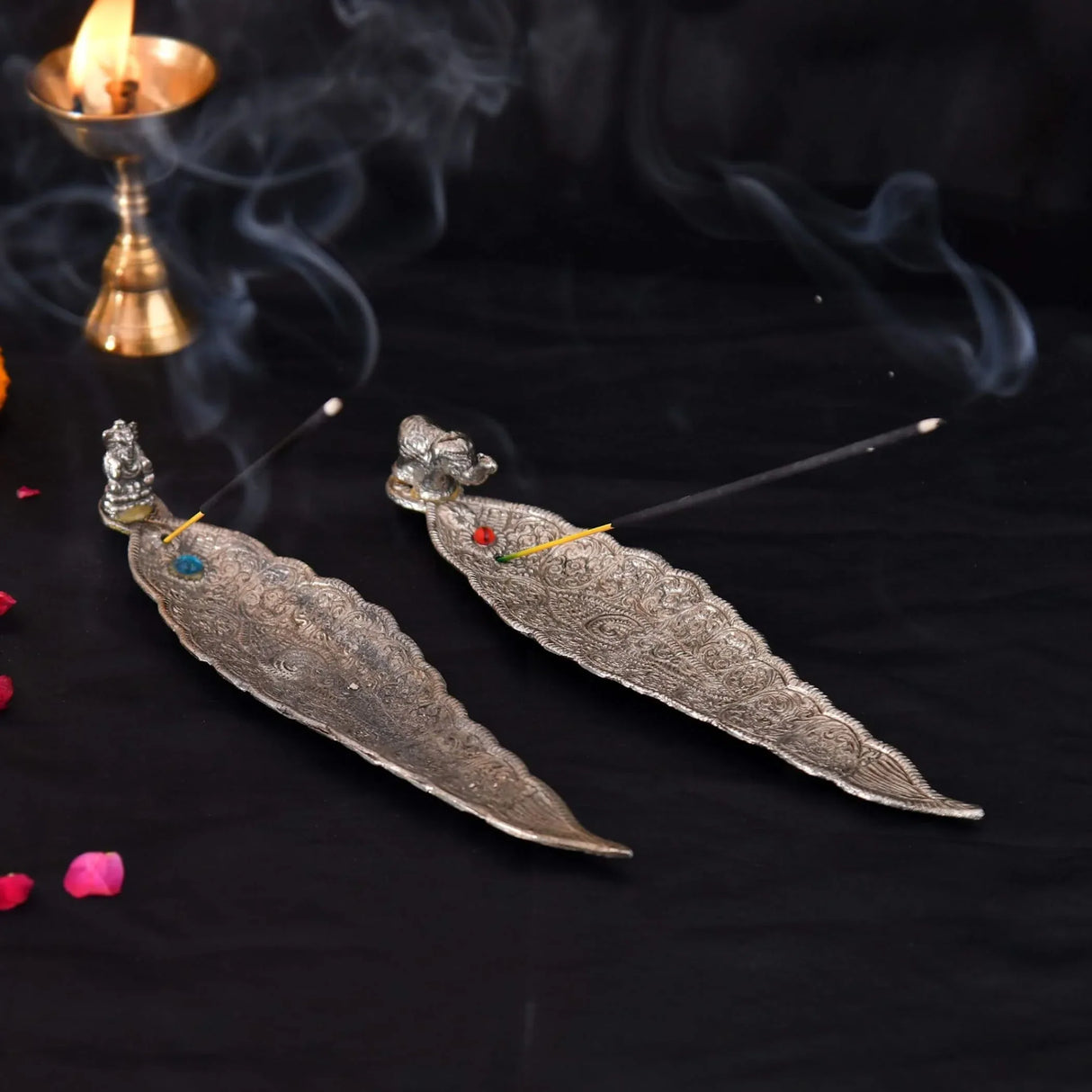 Leaf Incense Holder, Ganesha Incense Holder, Stick Incense Holder, Incense Stick Holder, Incense Holder Tray, Home Incense Holder, Stick Incense Holder - LoveNspire