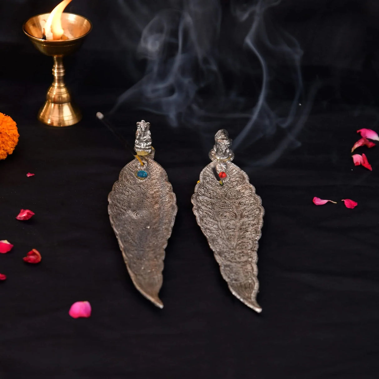 Leaf Incense Holder, Ganesha Incense Holder, Stick Incense Holder, Incense Stick Holder, Incense Holder Tray, Home Incense Holder, Stick Incense Holder - LoveNspire