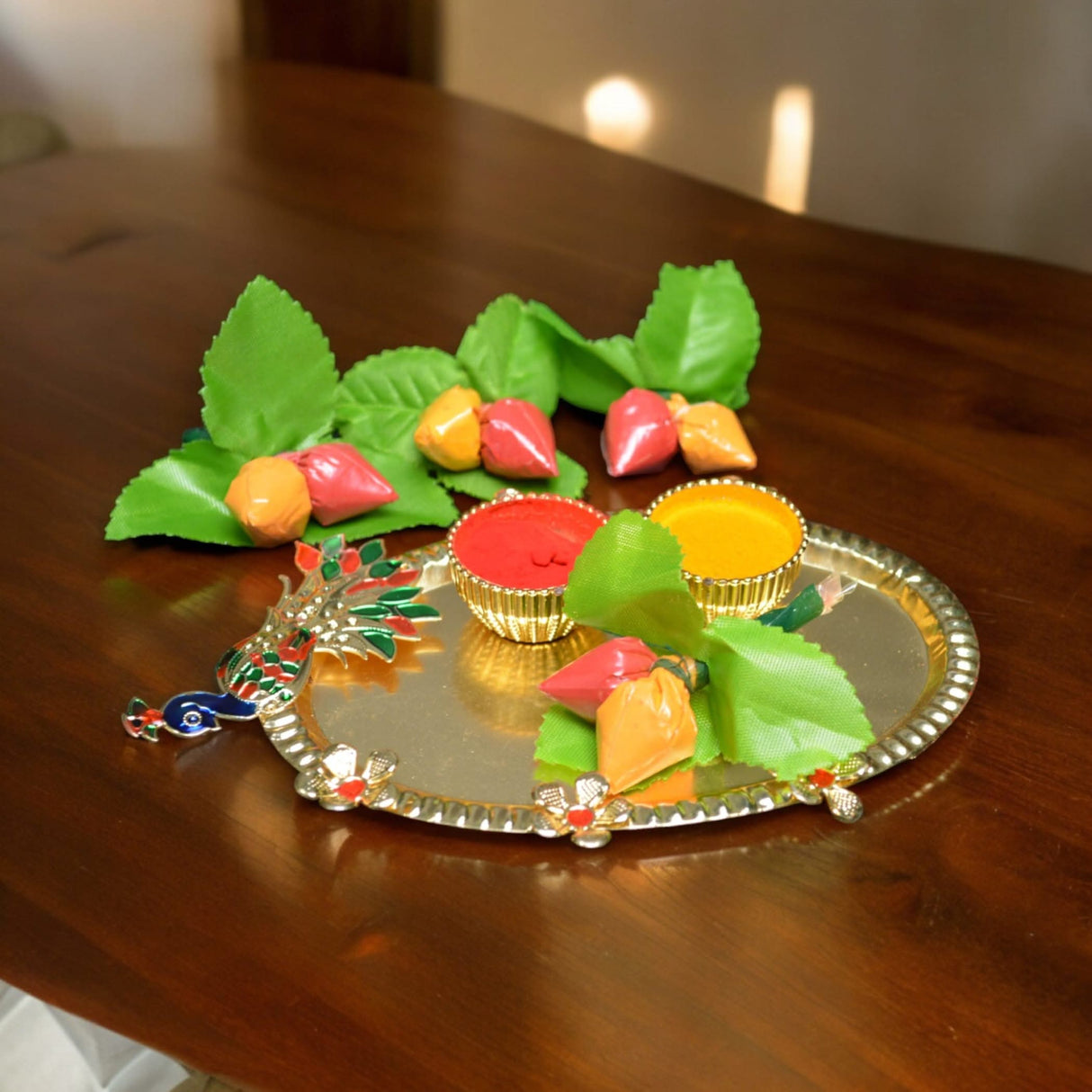 Haldi Kumkum Packets Bulk Strawberry Style Mini Packs Premium Sindoor and Turmeric Powder Combo - Hindu Thamboolam Set for Indian Wedding Havan Durga Puja Festive Essentials Return Gift - LoveNspire