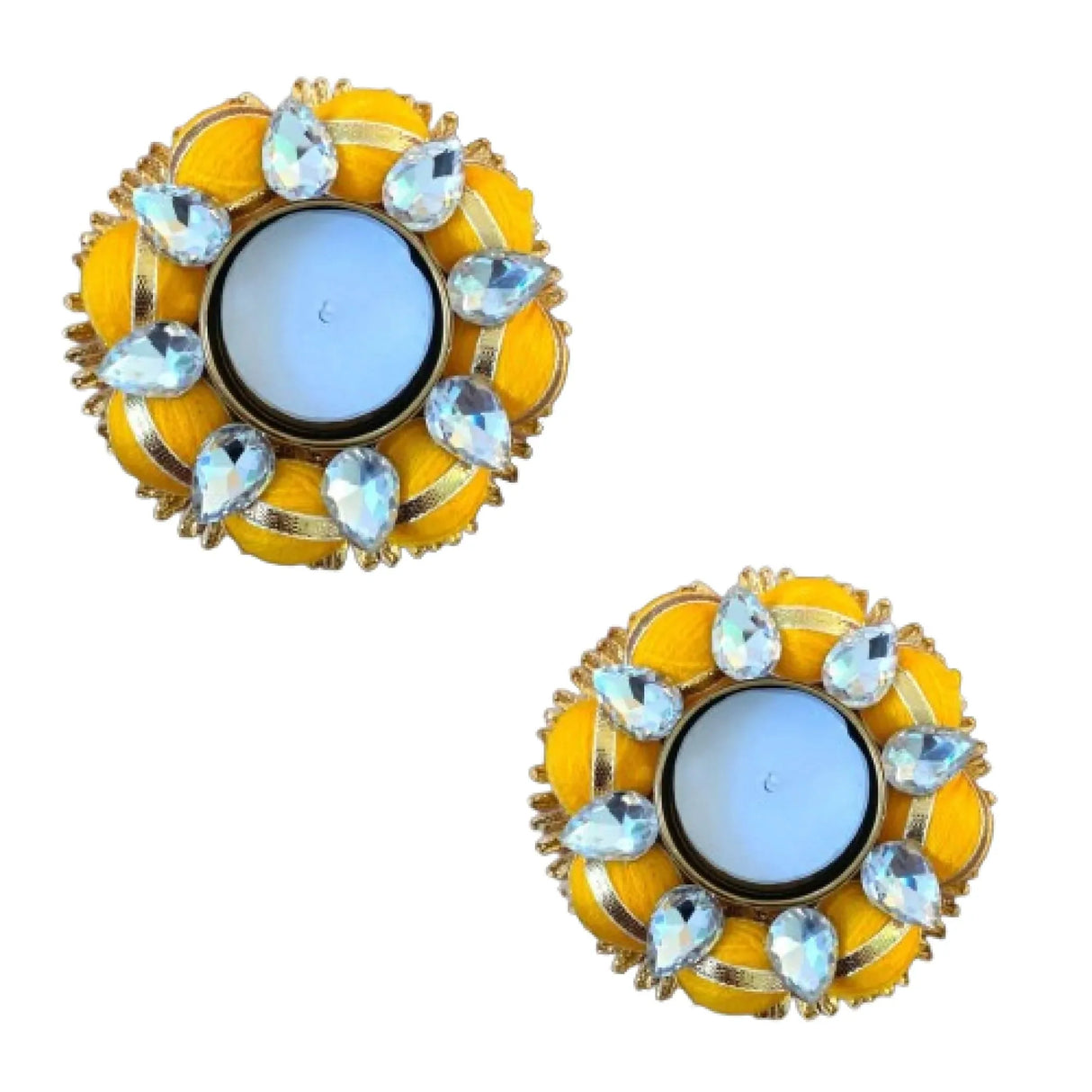 Tea Light Candle Holders Indian Decorative Candle Holder for Centerpiece Dining Table Office Home Temple Decor Housewarming Thanksgiving Gift Diwali Decoration Tealight Holder for Christmas - LoveNspire