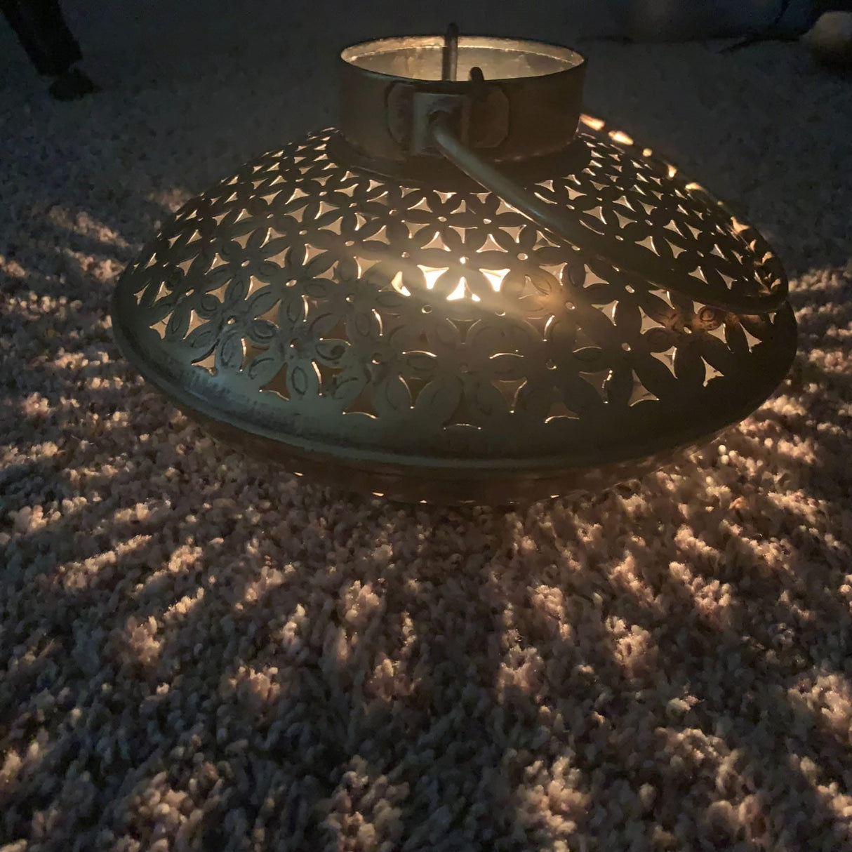 Tealight Candle Stand Gold Iron Incense Holder Antique Style Dhuni Holder Mess Free Cone Holder Housewarming Gift Dhoop Incense Holder for Home Office - LoveNspire