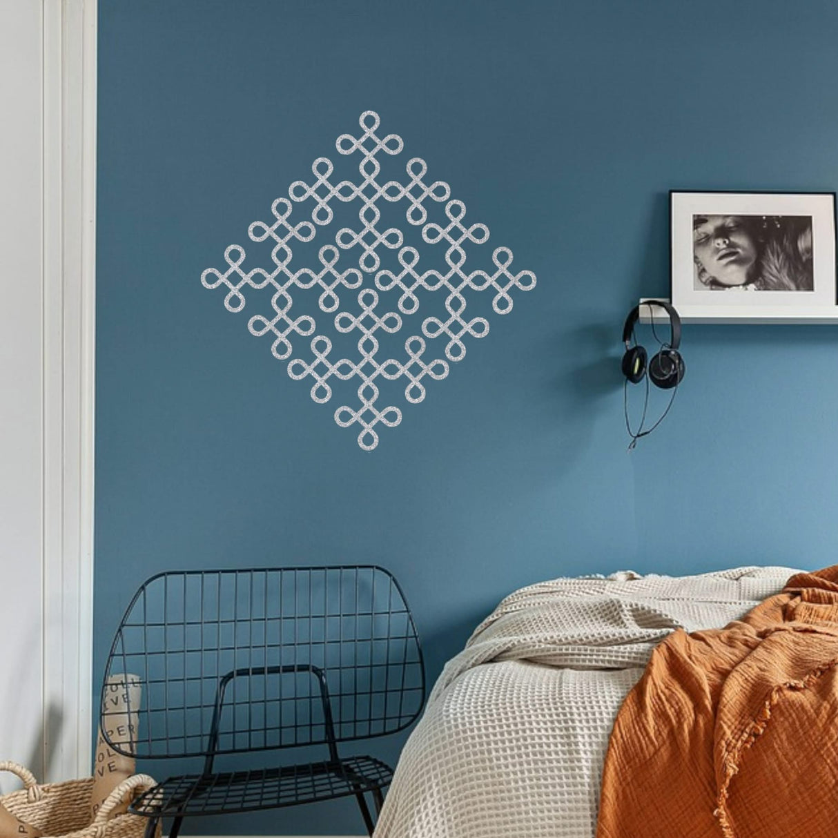 Traditional Muggu Kolam Cutout Diy Indian Backdrop Wall Decoration Stickers Puja Mandir Item Religious Cutout for Spiritual Home Styling Housewarming Gift - LoveNspire