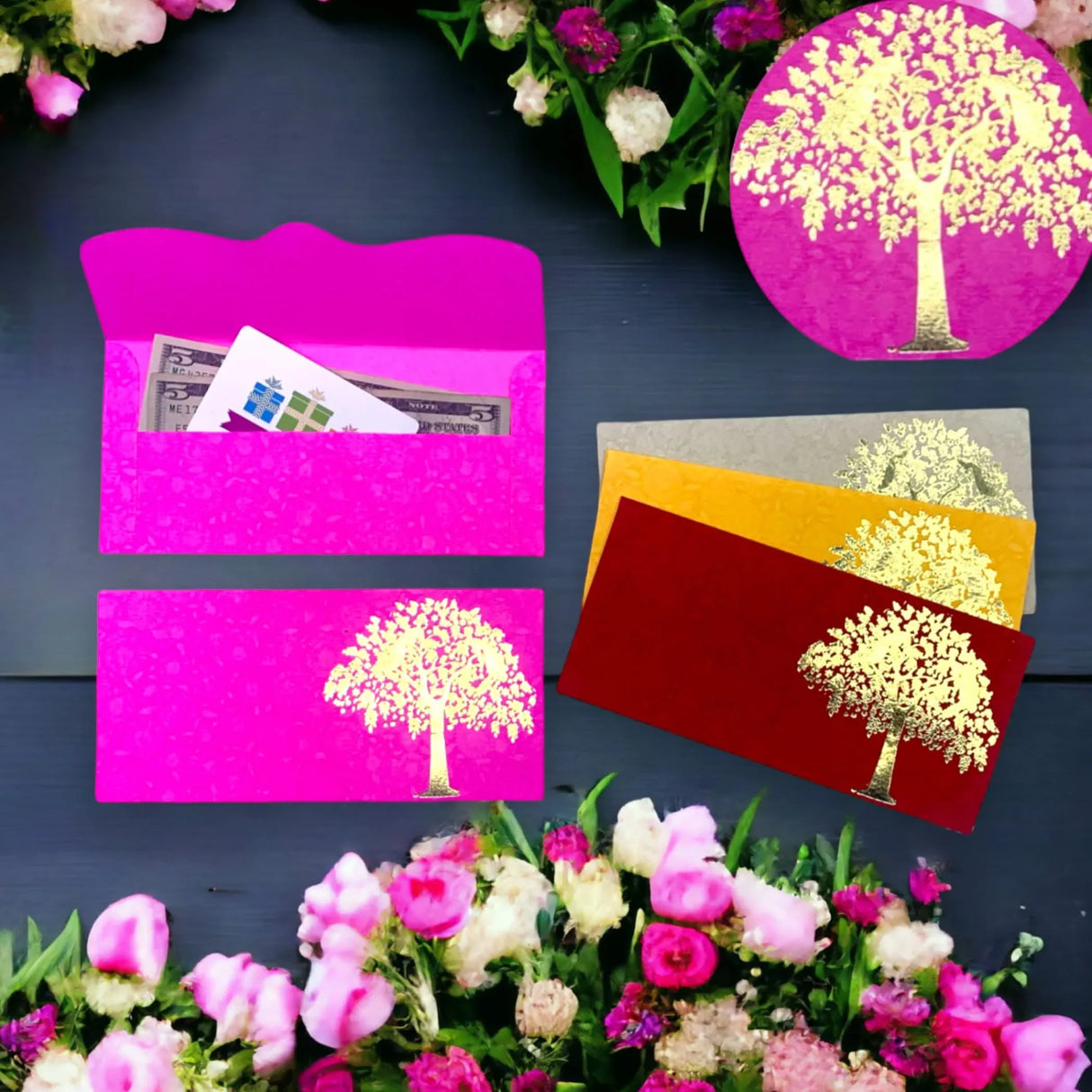 Tree Shagun Envelop, Shagun Envelop, Gift Envelop, Indian Arab Punjabi Muslim Wedding, Wedding Envelopes, Shagun Gift Envelopes - LoveNspire