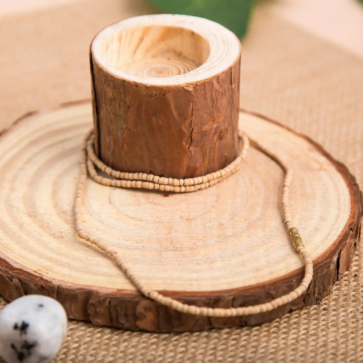 2mm Tulsi Mala Beads Necklace Holy Basil Energized Hindu Tibetan Buddhist Rosary Hand Knotted Tulsi Neck Mala for Pooja Meditation Yoga - LoveNspire