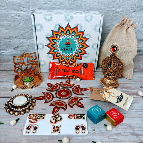 Ultimate Diwali Gifts Hamper Indian Festival Diwali Gift Boxes Hamper Basket Sweets Dry Fruits for Employees Home Office Friends Family & Relatives Corpoate Return Gift Items - LoveNspire
