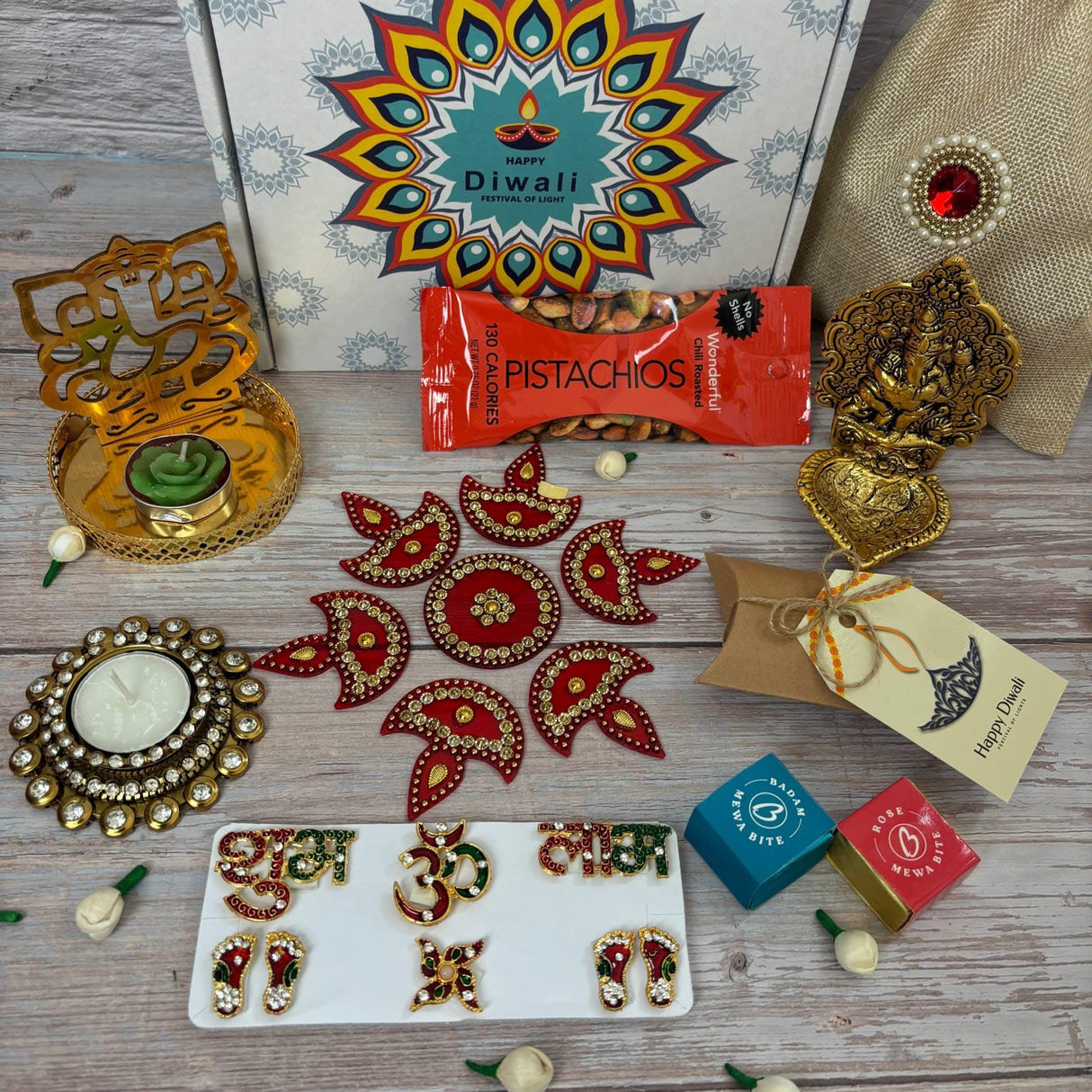 Ultimate Diwali Gifts Hamper Indian Festival Diwali Gift Boxes Hamper Basket Sweets Dry Fruits for Employees Home Office Friends Family & Relatives Corpoate Return Gift Items - LoveNspire