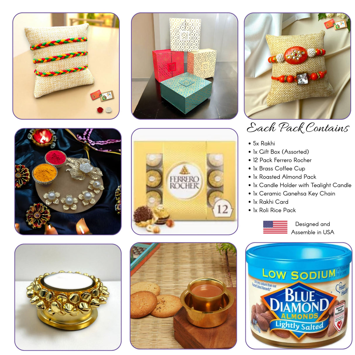 Ultimate Rakhi Gift Hamper featuring a decorative Rakhi gift set for auspicious celebrations