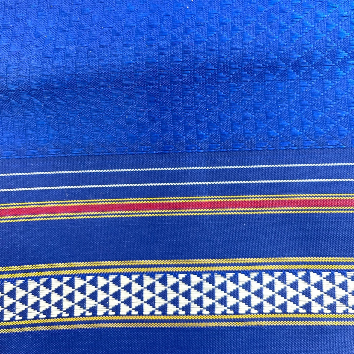 Blue patterned fabric for traditional Khun pure cotton blouse in Varalakshmi Thamboolam gift