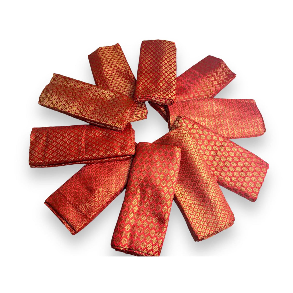 Red Jelly Unstitched Saree Blouse Pieces Woven Brocade Fabric for Women - Return Gifts for Teej Pooja Housewarming - LoveNspire