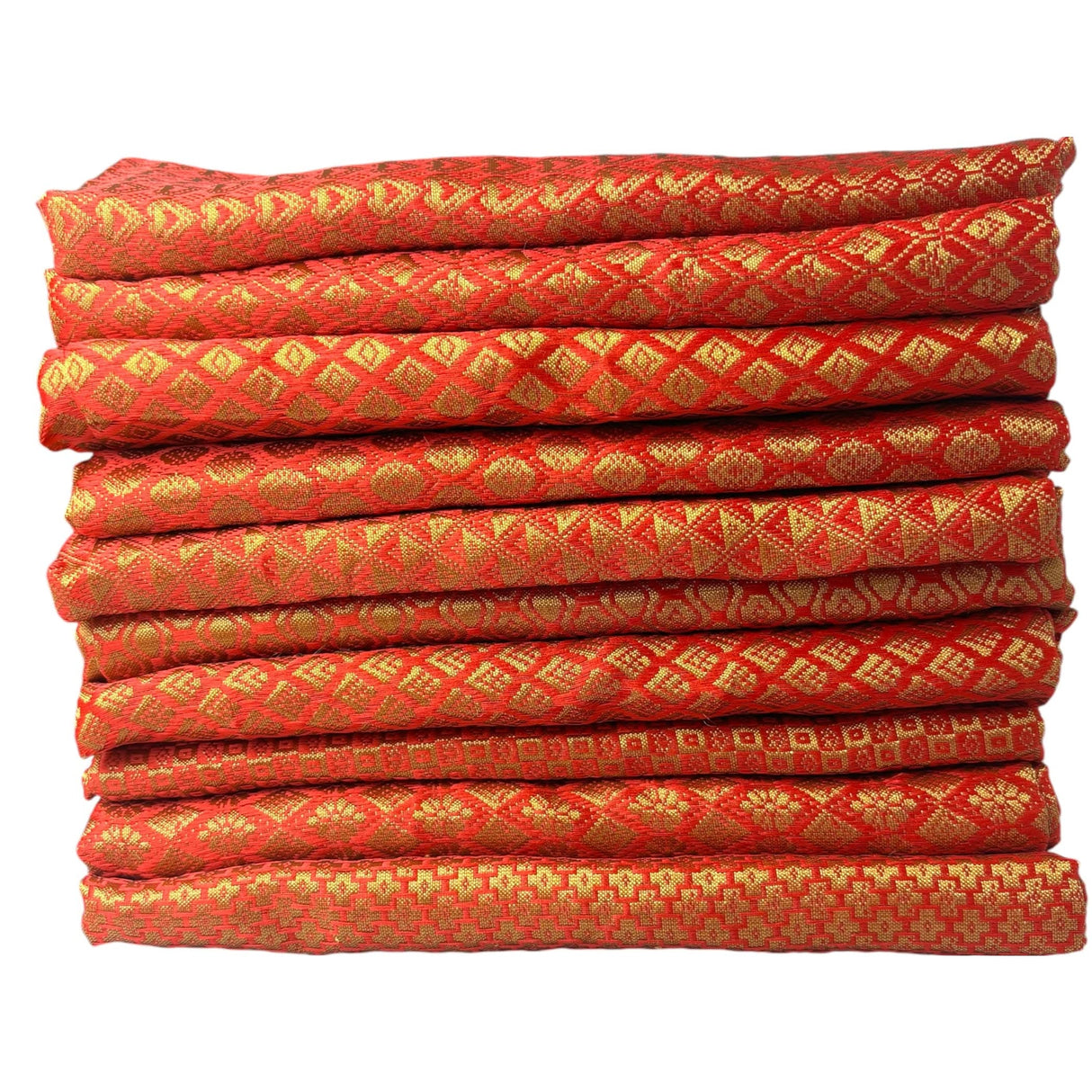 Red Jelly Unstitched Saree Blouse Pieces Woven Brocade Fabric for Women - Return Gifts for Teej Pooja Housewarming - LoveNspire