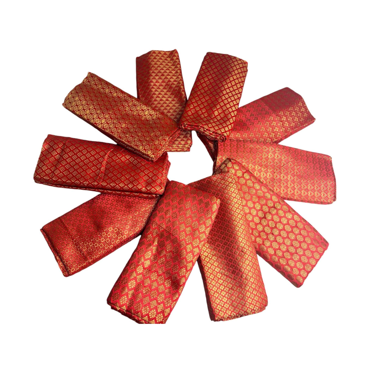 Red Jelly Unstitched Saree Blouse Pieces Woven Brocade Fabric for Women - Return Gifts for Teej Pooja Housewarming - LoveNspire