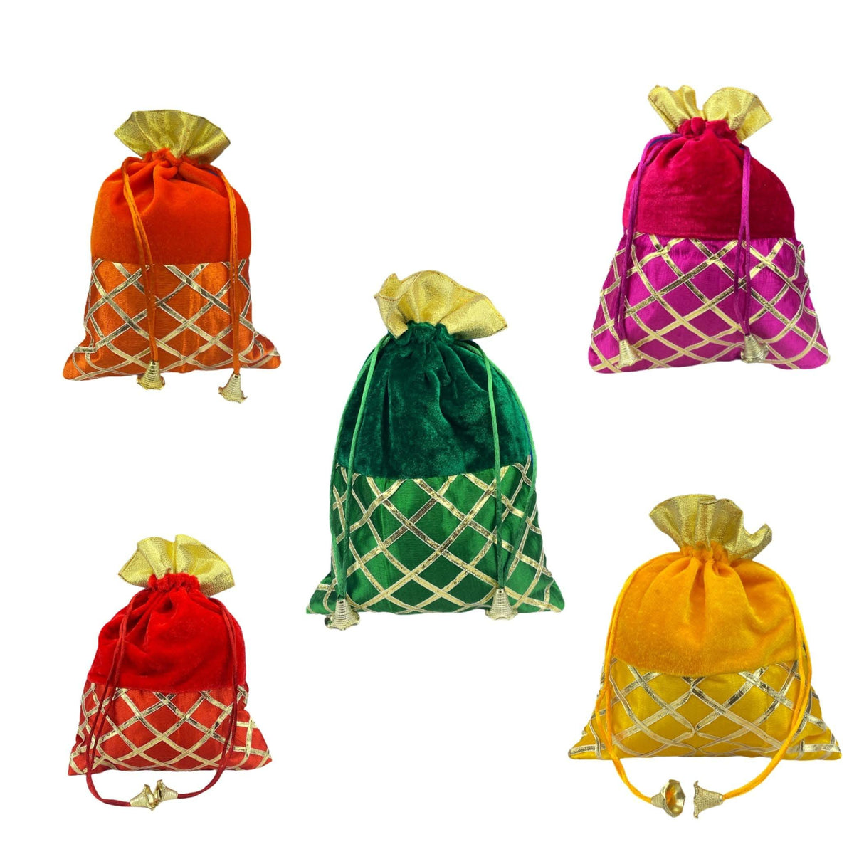 Varalakshmi Vratham Gift Hamper Navaratri Vratha Hindu Religious Teej Karva Chauth Sankranti Pooja Housewarming Return Gifts - Potli Bags Haldi Kumkum Holder Blouse Piece Diya Bindi Bangles - LoveNspire