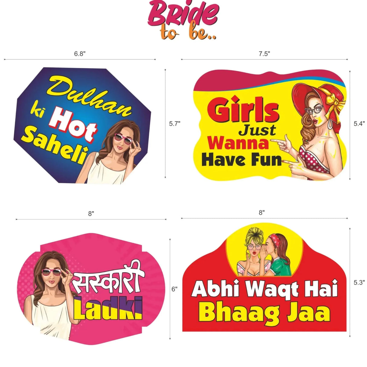 Wedding Bridal Shower Photo Booth Props 14 Pcs Bachelorette Decoration, Wedding Party Photobooth Set - Bride to be Bachelorette Party Supplies - LoveNspire