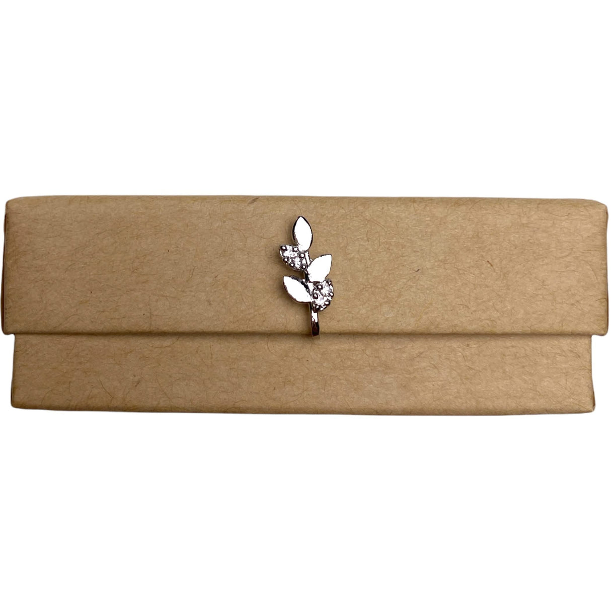 Western Classic Leaf Nose Ring - Rhodium Plated Cz Delicate Nose Ring U-Shaped Clip-On Nose Stud Septum Without Piercing Nose Pin Pressable Nose Cuff Jewelry for Women Birthday Gift for Her - LoveNspire