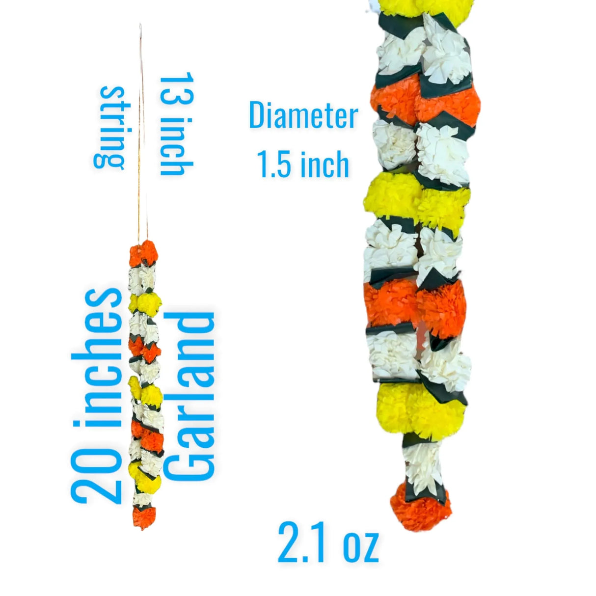 Pack of 2 Varmala Wedding Garland Artificial Multicolor Varmala Indian Milini Mala Indian Wedding Haar Bride and Groom Mala Muslim Arab Punjabi Nikah Event - LoveNspire