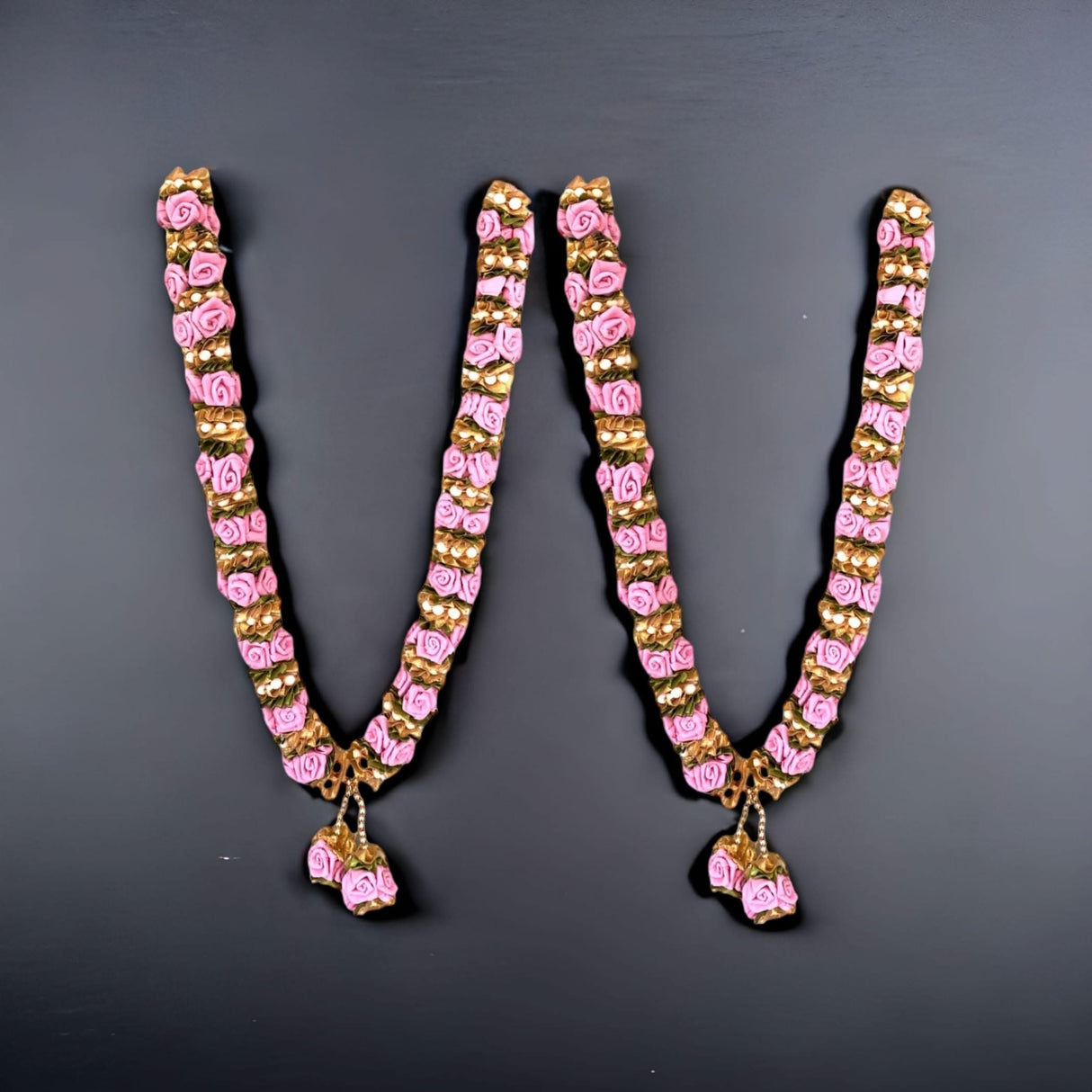 2 Ct Varmala Wedding Garland Artificial Pink Rose Varmala Indian Milini Mala Indian Wedding Haar Bride and Groom Mala Muslim Arab Punjabi Nika Event - LoveNspire