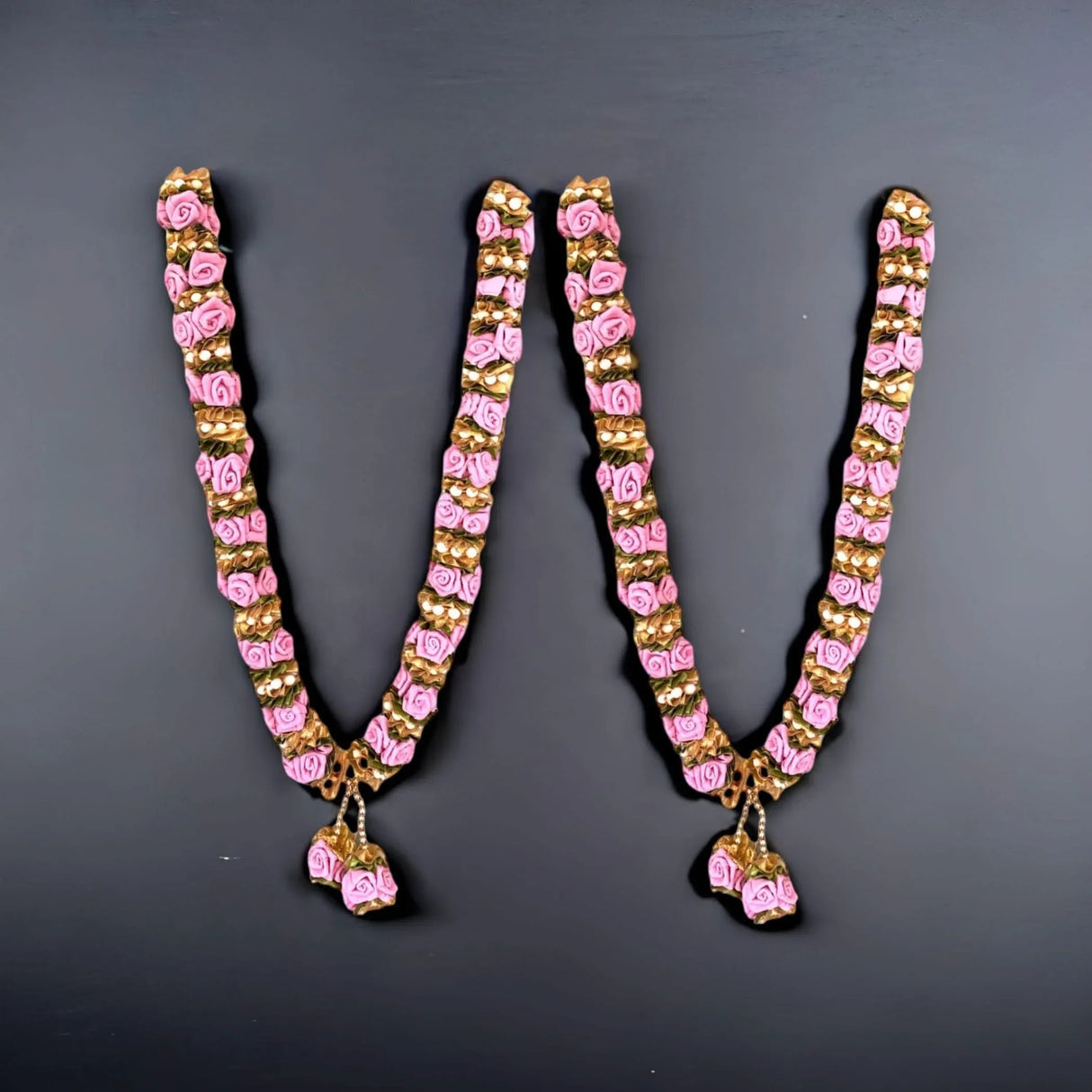 Pack of 2 Varmala for Wedding Artificial Mala for Bride and Groom Indian Milni Mala Wedding Garland Haar 26 Inch Muslim Punjabi Jaimala Nikkah - LoveNspire