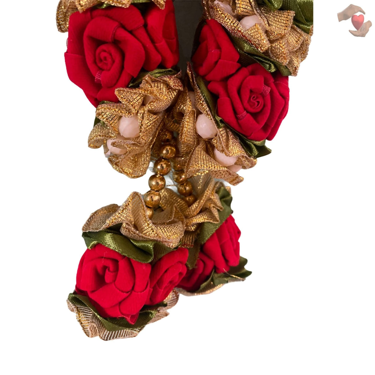 Red Rose Varmala Wedding Garland Velvet Idol / Photo Indian Milini Mala Indian Wedding Haar Bride and Groom Mala Muslim Arab Punjabi Nika Event Jaimala - LoveNspire