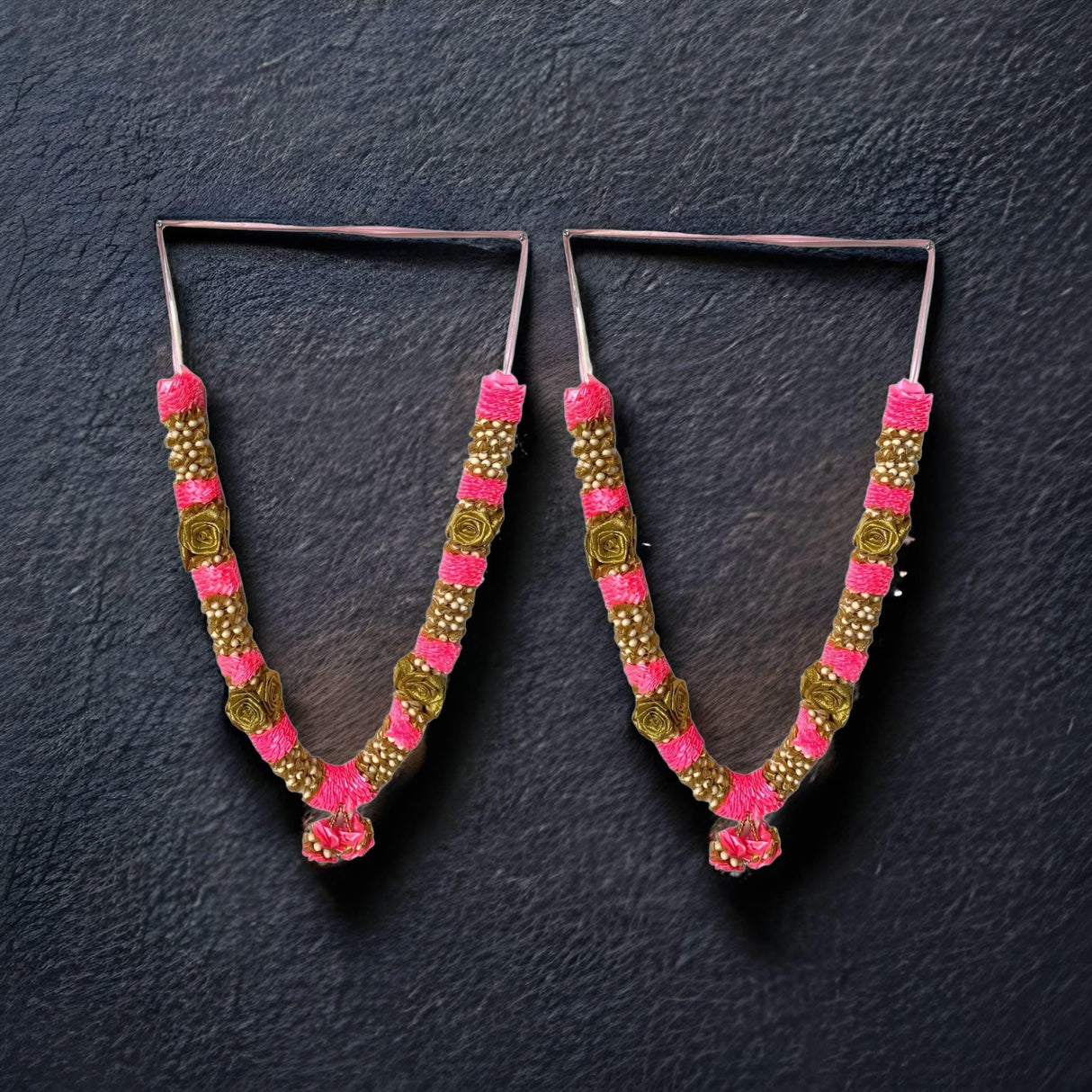 Pack of 2 Varmala for Wedding Artificial Mala for Bride and Groom Indian Milni Mala Wedding Garland Haar 26 Inch Muslim Punjabi Jaimala Nikkah - LoveNspire