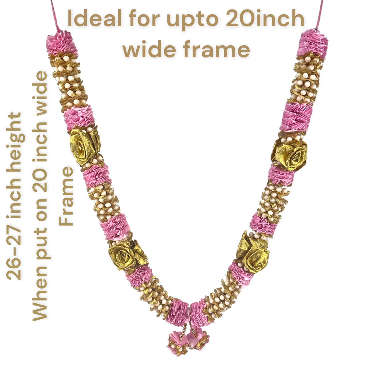 2ct Wedding Garland, Varmala Rose Garland, Artificial, Shadi, Indian Milni Mala, Statue Idol Haar , Muslim Punjabi, Nikah Jaimala, Floral Lei, Bridal Necklace - LoveNspire