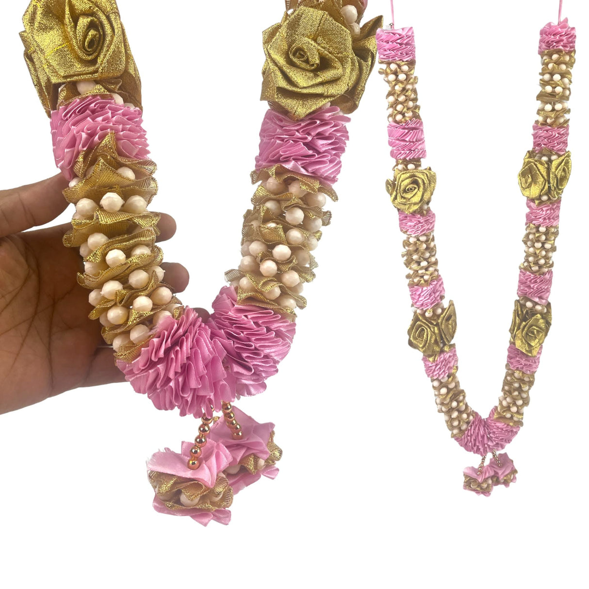 2ct Wedding Garland, Varmala Rose Garland, Artificial, Shadi, Indian Milni Mala, Statue Idol Haar , Muslim Punjabi, Nikah Jaimala, Floral Lei, Bridal Necklace - LoveNspire