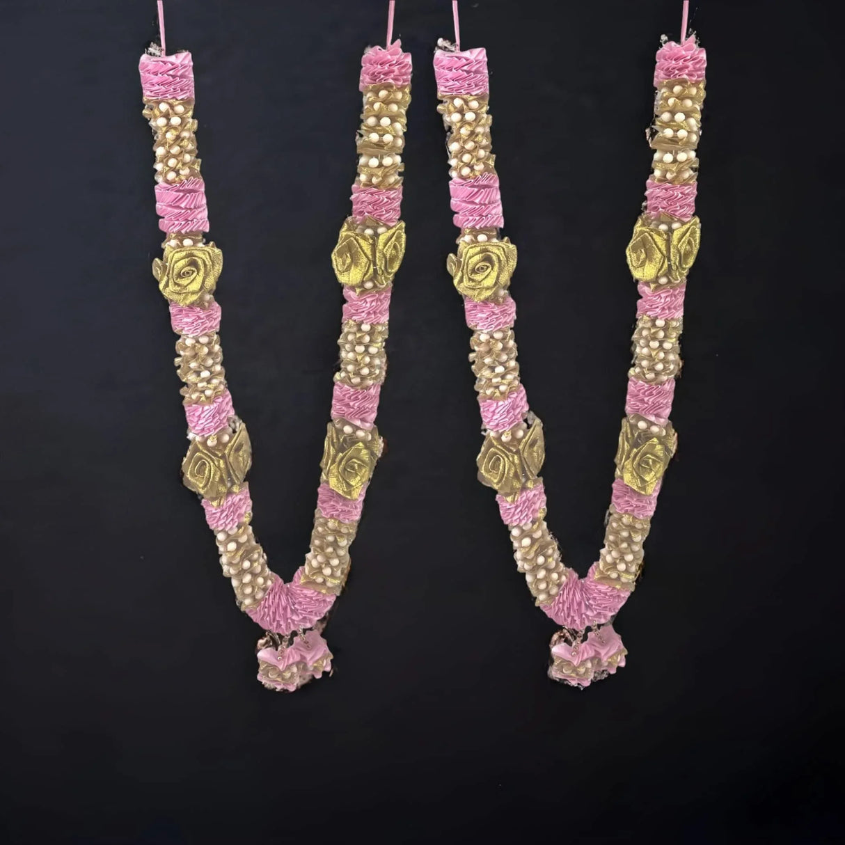 Pack of 2 Varmala for Wedding Artificial Mala for Bride and Groom Indian Milni Mala Wedding Garland Haar 26 Inch Muslim Punjabi Jaimala Nikkah - LoveNspire