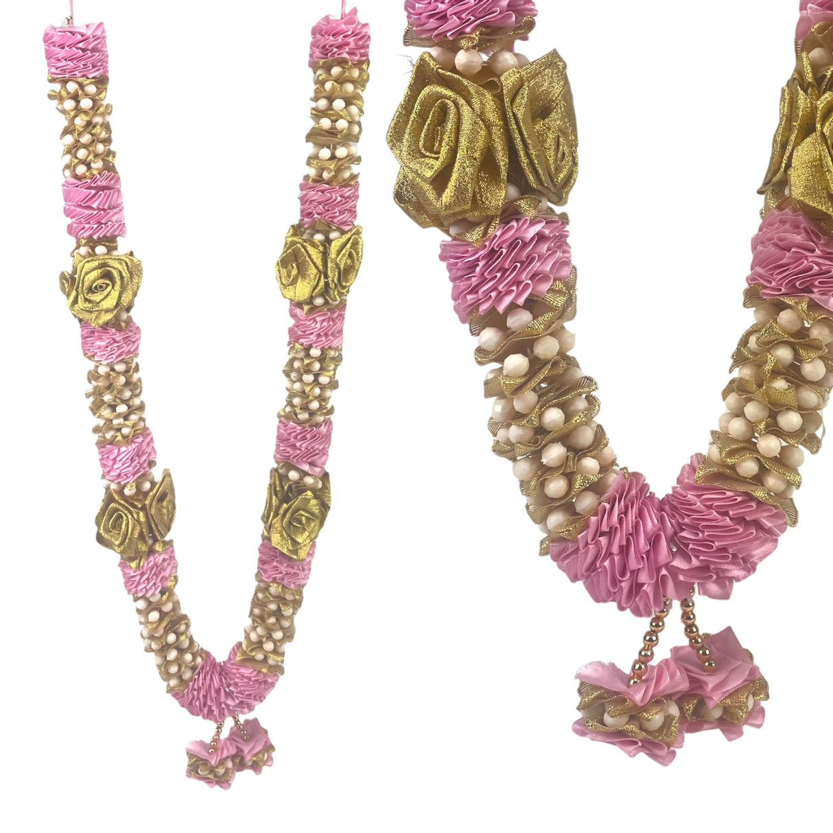 2ct Wedding Garland, Varmala Rose Garland, Artificial, Shadi, Indian Milni Mala, Statue Idol Haar , Muslim Punjabi, Nikah Jaimala, Floral Lei, Bridal Necklace - LoveNspire