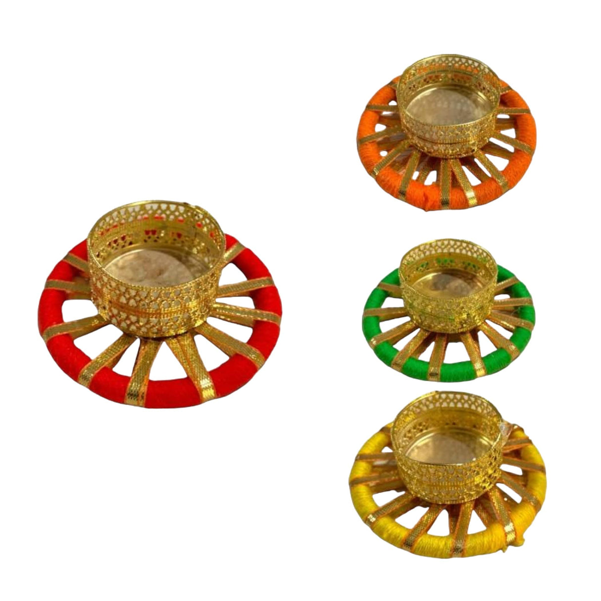 Tealight Candle Holder – Festival of Light Rajasthani T-light Stand for Diwali, Christmas, Hanukkah, Thanksgiving & Home Decor – Rose Candle Holder for Centerpiece & Dining Table - LoveNspire