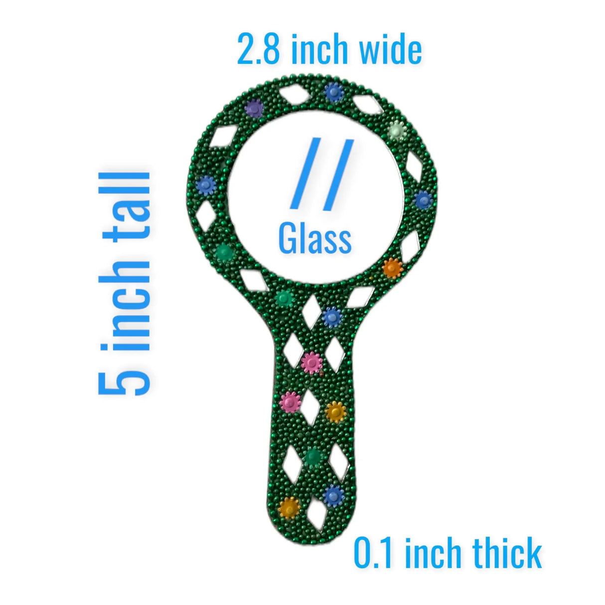 5 Ct Handmade Face Mirror, Mini Travel Handheld Mirror, Return Gift, Indian Wedding Gift, Indian Decorative Items for the Home, Haldi Kumkum - LoveNspire