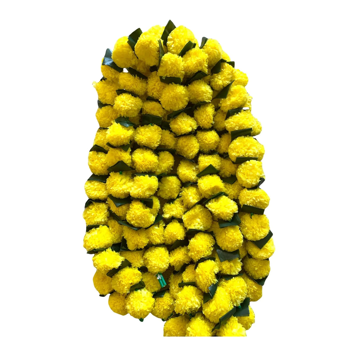 5 Strings Artificial Marigold Mango Leaf Garland for Home Party Door Hanging Diwali Navratri Decorations Day of the Dead Dia De Los Muertos Ofrenda Halloween Mexican Fiesta Party Decor - LoveNspire