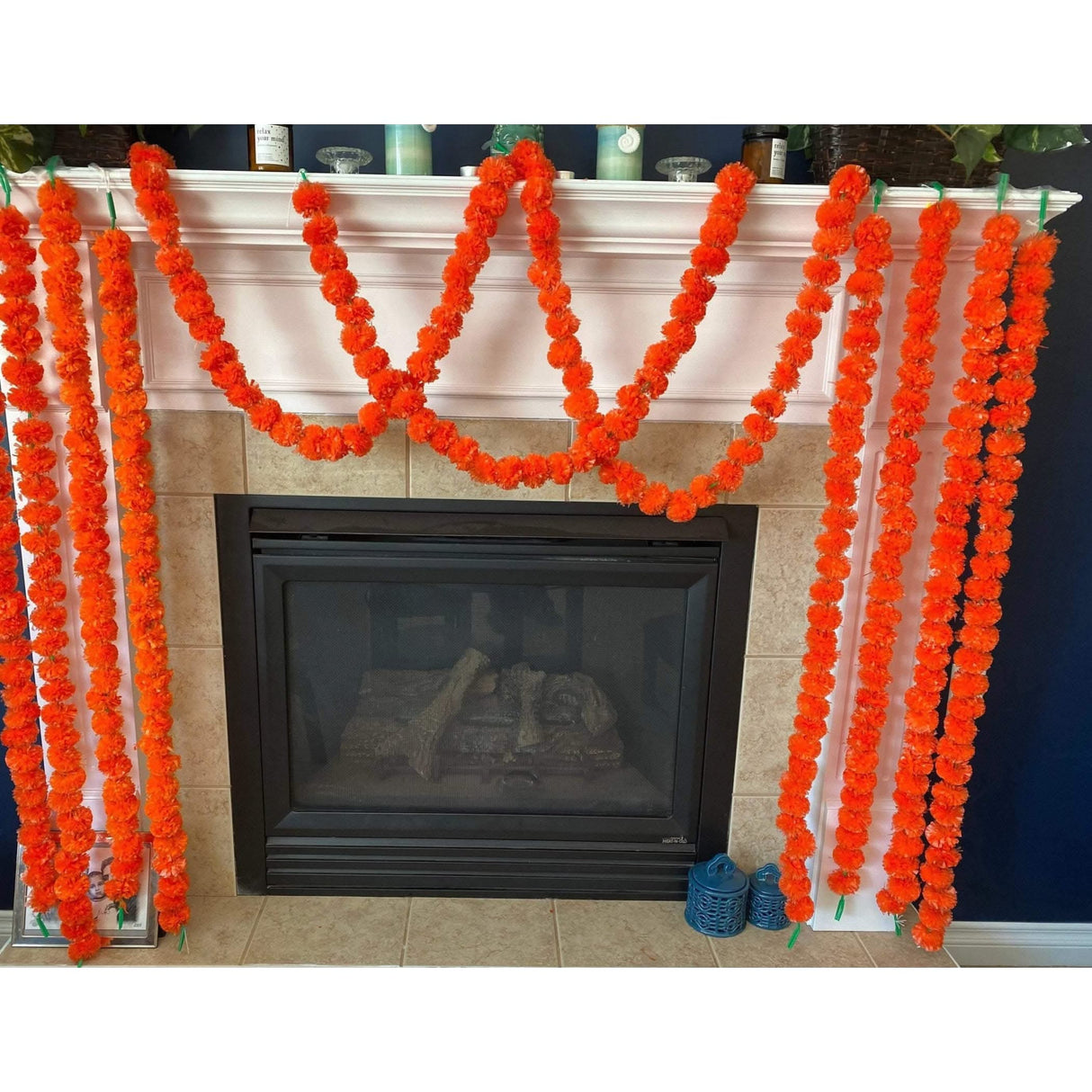 5ct Artificial Marigold Strings, Ugadi Decoration, Indian Decor - LoveNspire