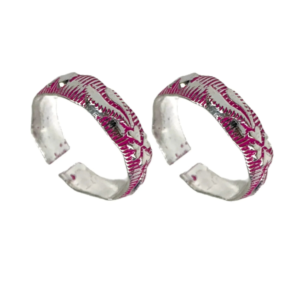 Adjustable Silver Toe Rings Pair Pinky Band Tribal Toe Rings Indian Bichiya Real Silver Feet Accessories Summer Beach Jewelry Comfort Fit Toe Rings for Women - LoveNspire