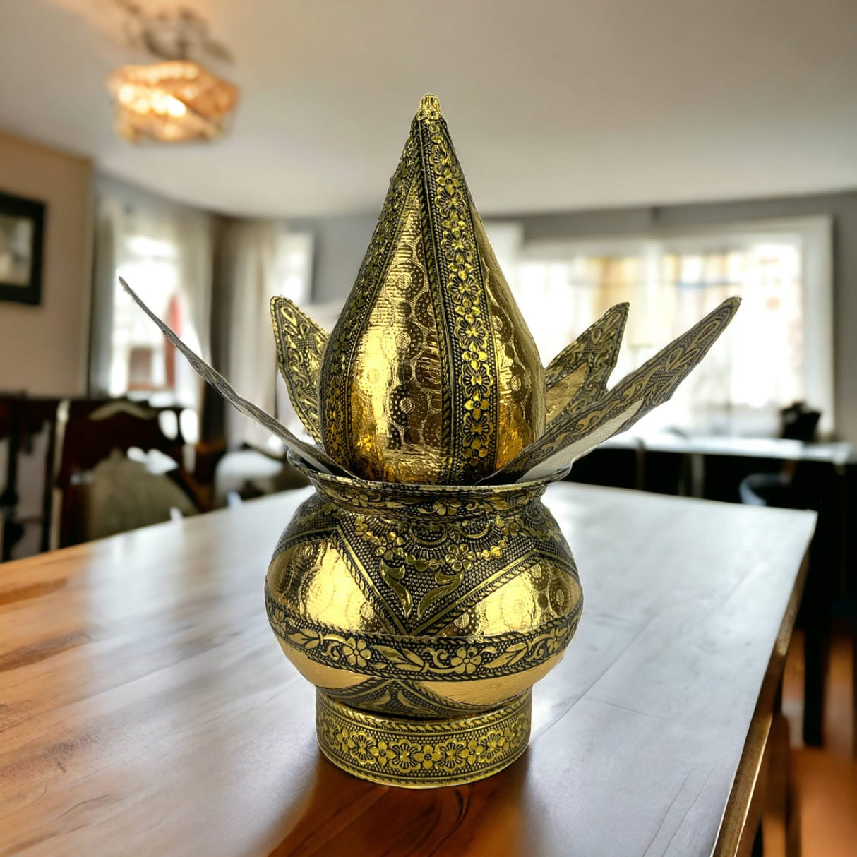 Artificial Mangal Kalash, Nariyal, Mangal Nariyal Kalash Set, Wedding Decor, Puja Kalash, Temple Kalash, Decorative Lota, Pooja Decor - LoveNspire