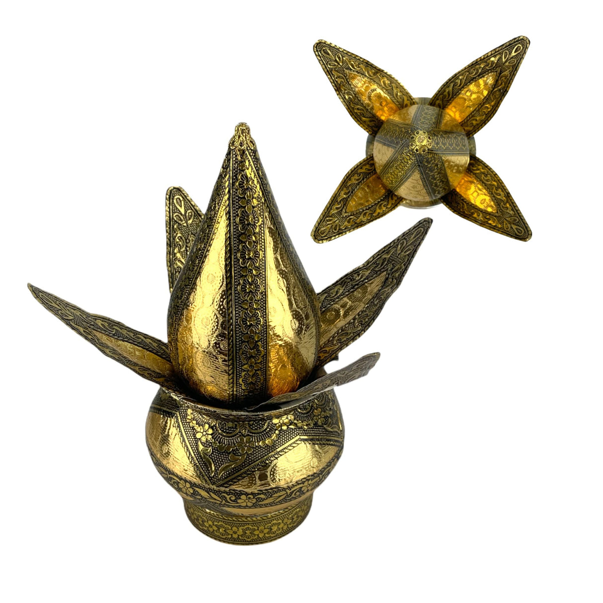 Artificial Mangal Kalash, Nariyal, Mangal Nariyal Kalash Set, Wedding Decor, Puja Kalash, Temple Kalash, Decorative Lota, Pooja Decor - LoveNspire