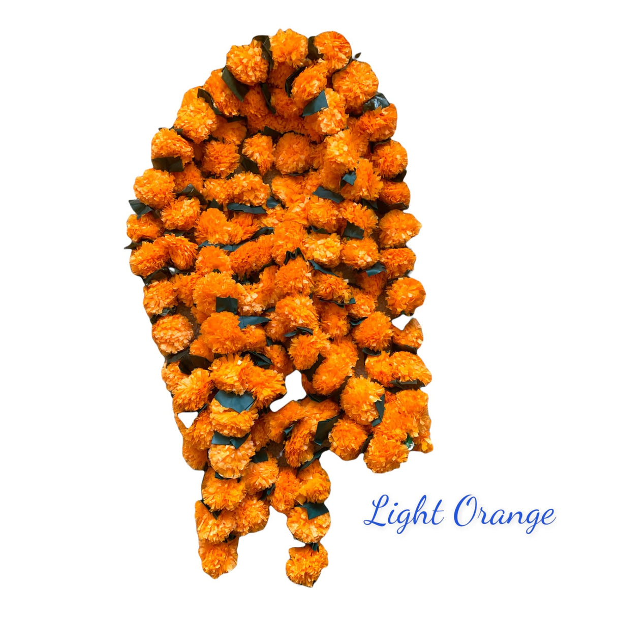 Artificial Marigold Mango Leaf Strings, Diwali Decoration, Day of the Dead, Halloween, Marygold Flower Garland, Pooja Backdrop, Indian Wedding - LoveNspire
