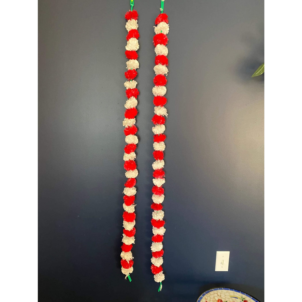 Artificial Marigold Flowers Garland Bandhanwar String for Home Party Door Hanging Diwali Decorations Day of the Dead Ofrenda Dia De Los Muertos Mexican Flowers Halloween Marygold Decor - LoveNspire