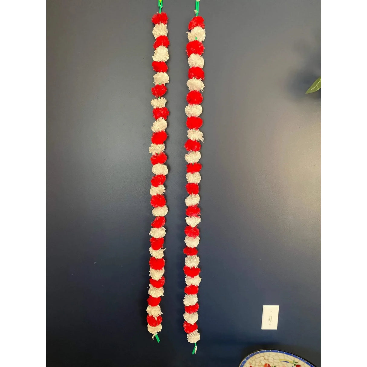 Artificial Marigold Flowers Garland Bandhanwar String for Home Party Door Hanging Diwali Decorations Day of the Dead Ofrenda Dia De Los Muertos Mexican Flowers Halloween Marygold Decor - LoveNspire