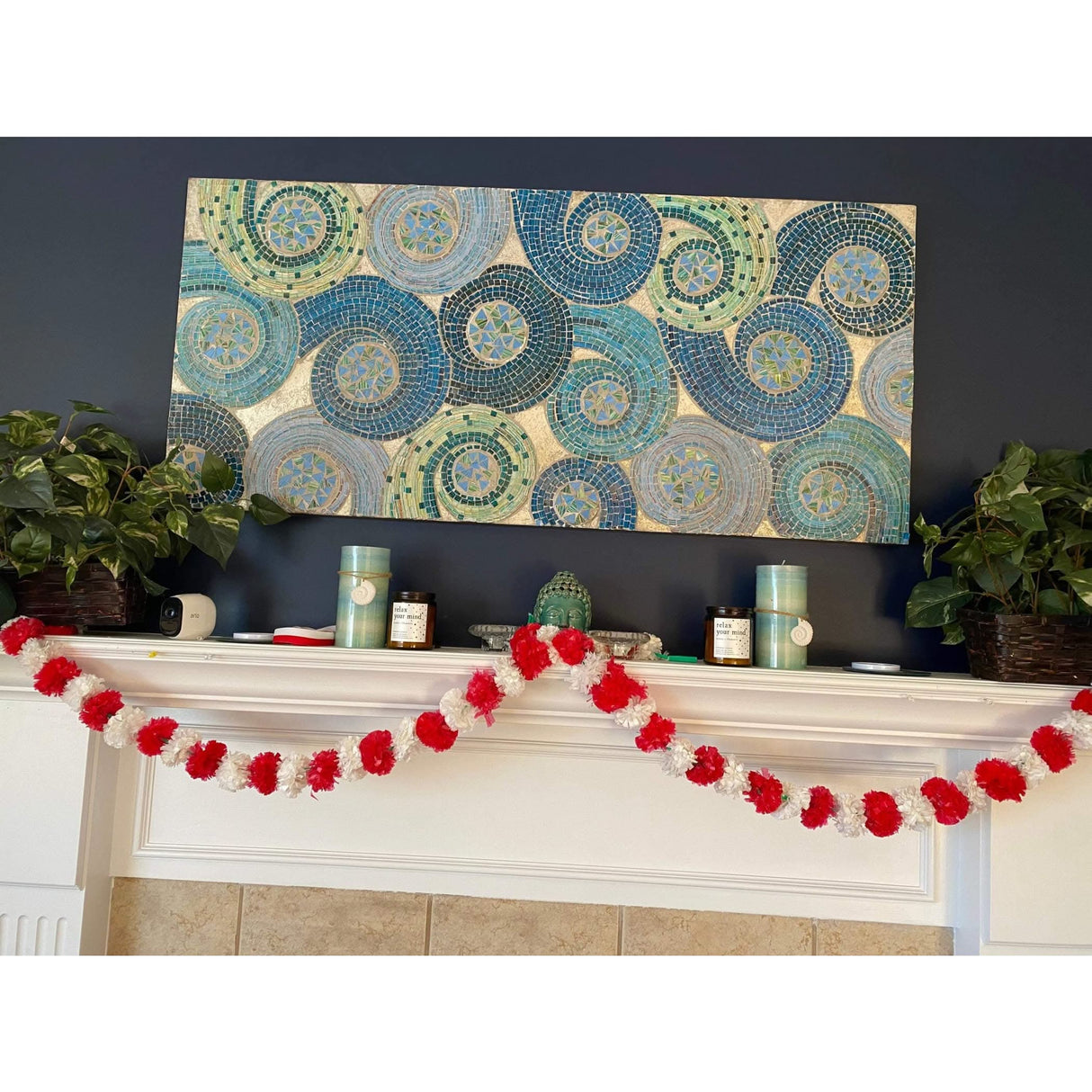 Artificial Marigold Flowers Garland Bandhanwar String for Home Party Door Hanging Diwali Decorations Day of the Dead Ofrenda Dia De Los Muertos Mexican Flowers Halloween Marygold Decor - LoveNspire