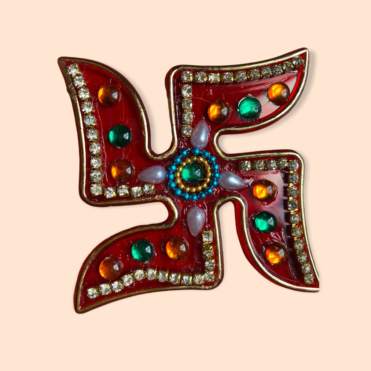 Acrylic Lakshmi Charan Paduka Feet 2 Pairs Laxmi Feet with Acrylic Swastik Good Luck Footsteps Sticker for Door Entrance Home Temple Diwali Decoration Indian Traditional Vara Lakshmi Pagla - LoveNspire