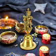 Brass Krishna Bell, Indian Pooja, Gopal Brass Bell, Puja Ghanti, Pooja Ghanti, Hindu Temple Bell, Indian Decor, Jingle, Diwali Puja, Mandir - LoveNspire