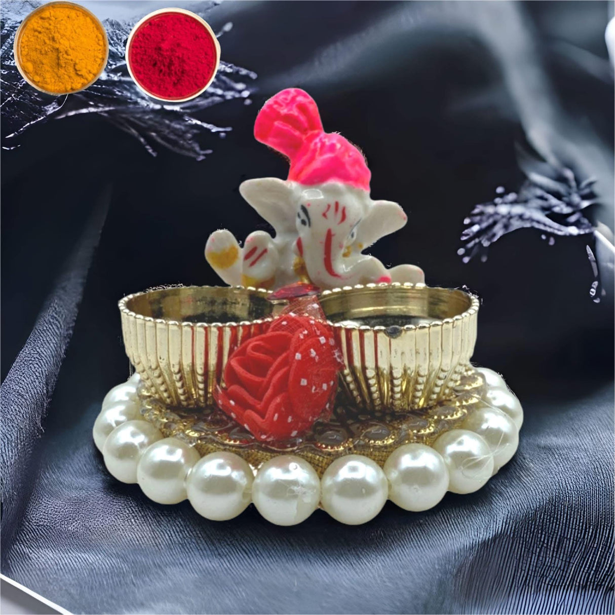 Bulk Golu Favors, Ganesh Kumkum Holder, Thamboolam, Pooja Favor, Diwali Gift, Diwali Favor, Deewali Decor, Haldikumkum Plate, Pooja Return - LoveNspire