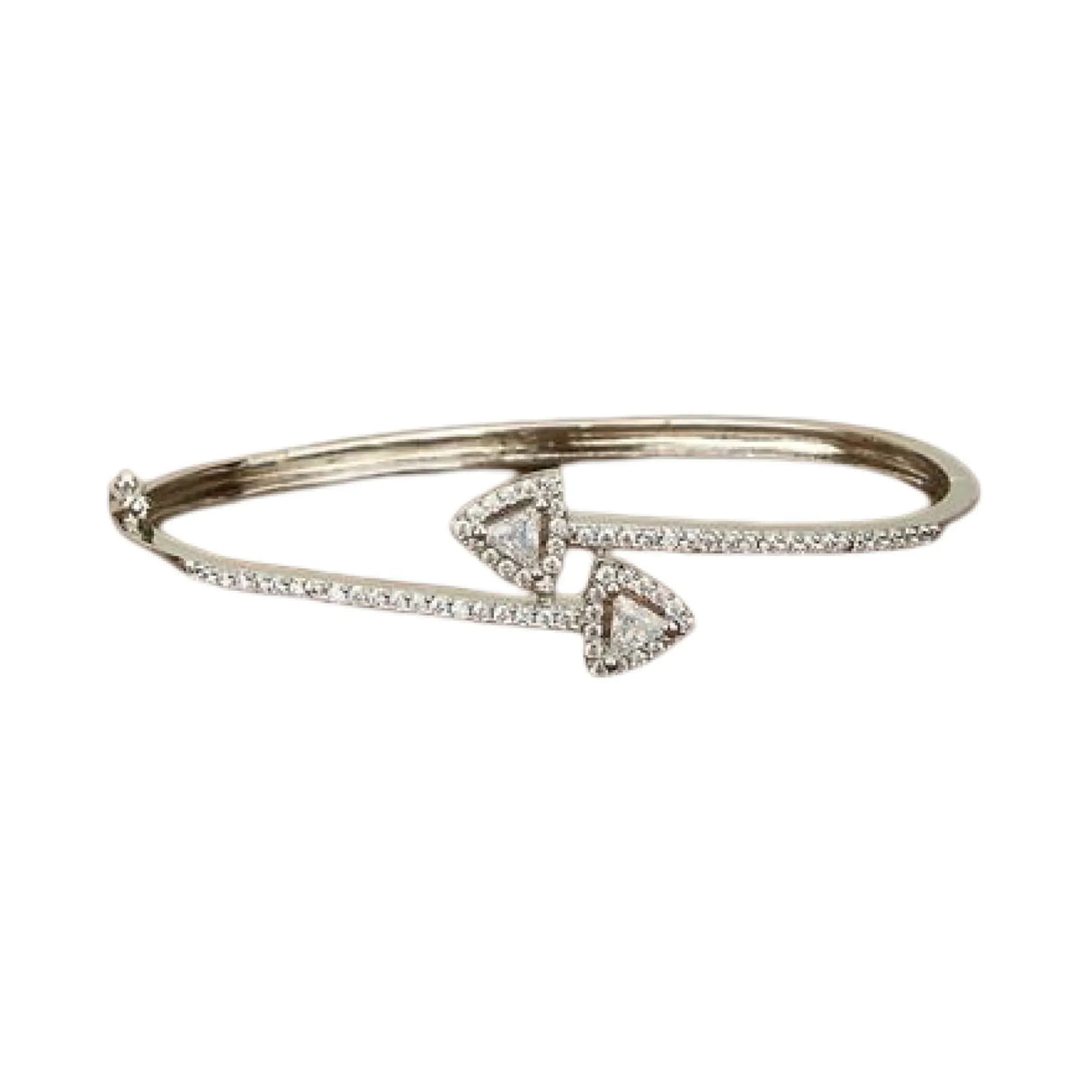 Classic Bracelet with Rhodium Plating Adjustable Bangle Bracelet Indian Jewelry for Women Stylish Kada Everyday Jewelry Wedding Nikah Favor - LoveNspire