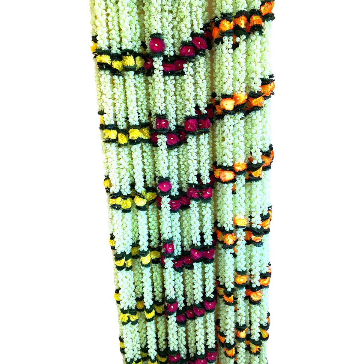 2 Strings Artificial Jasmine Buds Garland for Festivals Pooja Indian Muslim Wedding Housewarming Diwali Decorations Eid Decoration Mehndi Party Day Jasmine Garland - LoveNspire