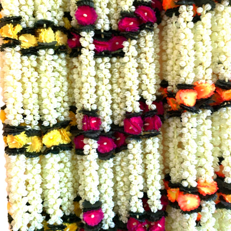 2 Str Jasmine Garland, Diwali Decoration, Diwali Decor, Diwali Backdrop, Mogra Strings, Muslim Wedding, Eid Decoration, Mehndi Decoration - LoveNspire