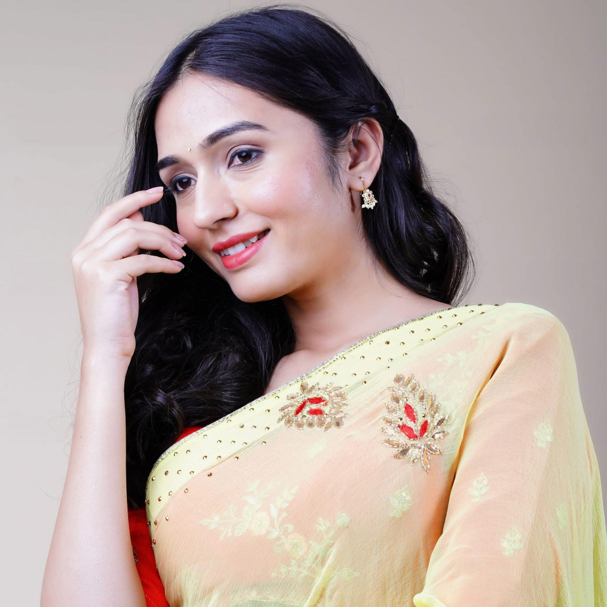 Boho Vintage Flower Earrings for Women - Faux Pearl Round Flower Leverback Earrings Beaded Floral Dangle Drop Earrings with Gold Platting Indian Jewelry for Bride Birthday Gift for Her - LoveNspire