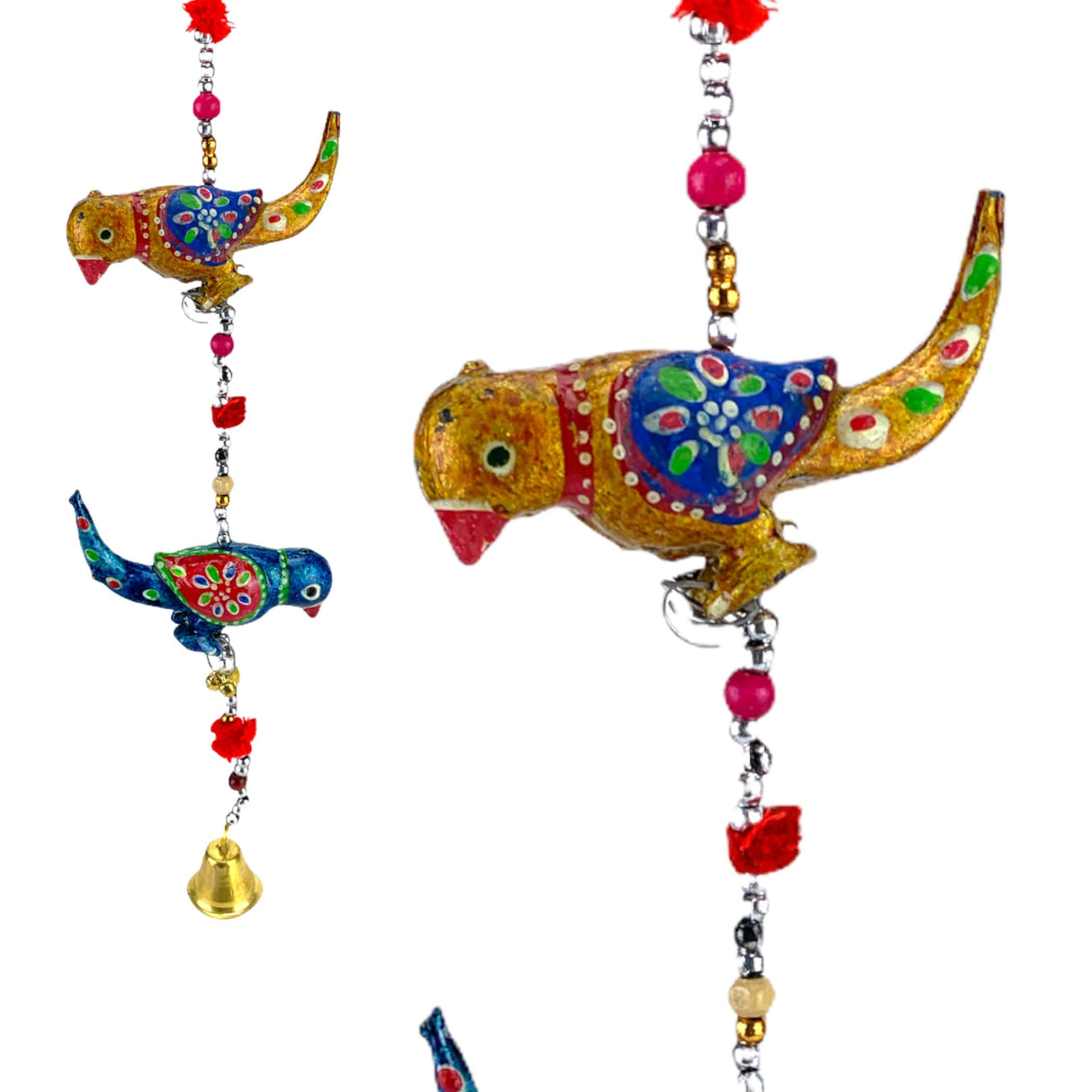 Decor Parrot Hanging Backdrop, Diwali Decoration, Diwali Decor, Chime Door Wall Window Room - LoveNspire