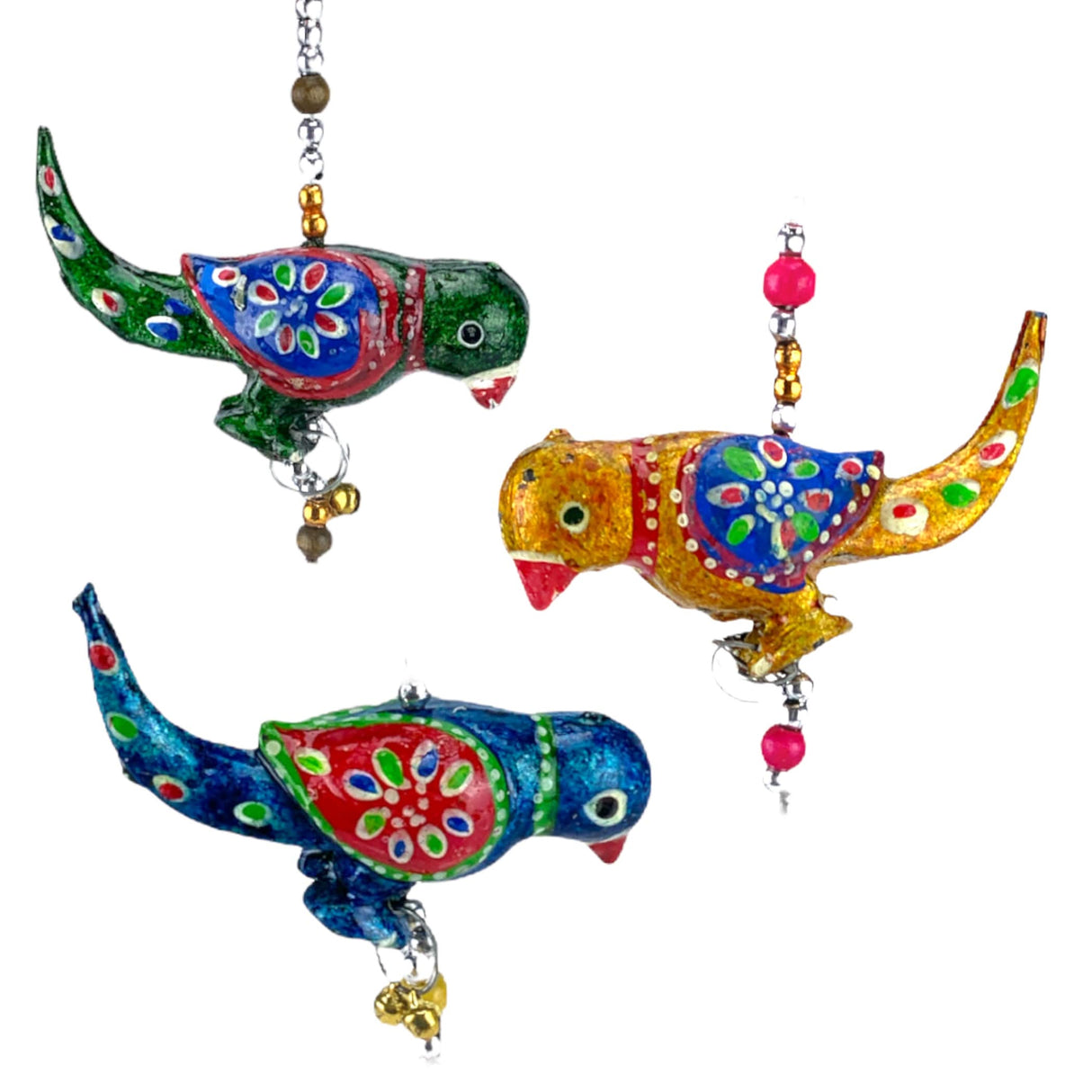 Decor Parrot Hanging Backdrop, Diwali Decoration, Diwali Decor, Chime Door Wall Window Room - LoveNspire