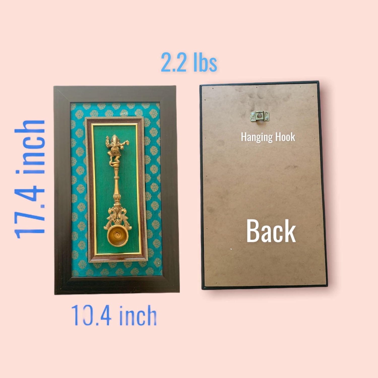 Decorative Brass Dancing Krishna Wall Art for Living Room Office House Pooja Room Hindu God Statue Modern Artwork Return Gift Pooja Favor Decorative Wall Hanging Showpiece - LoveNspire