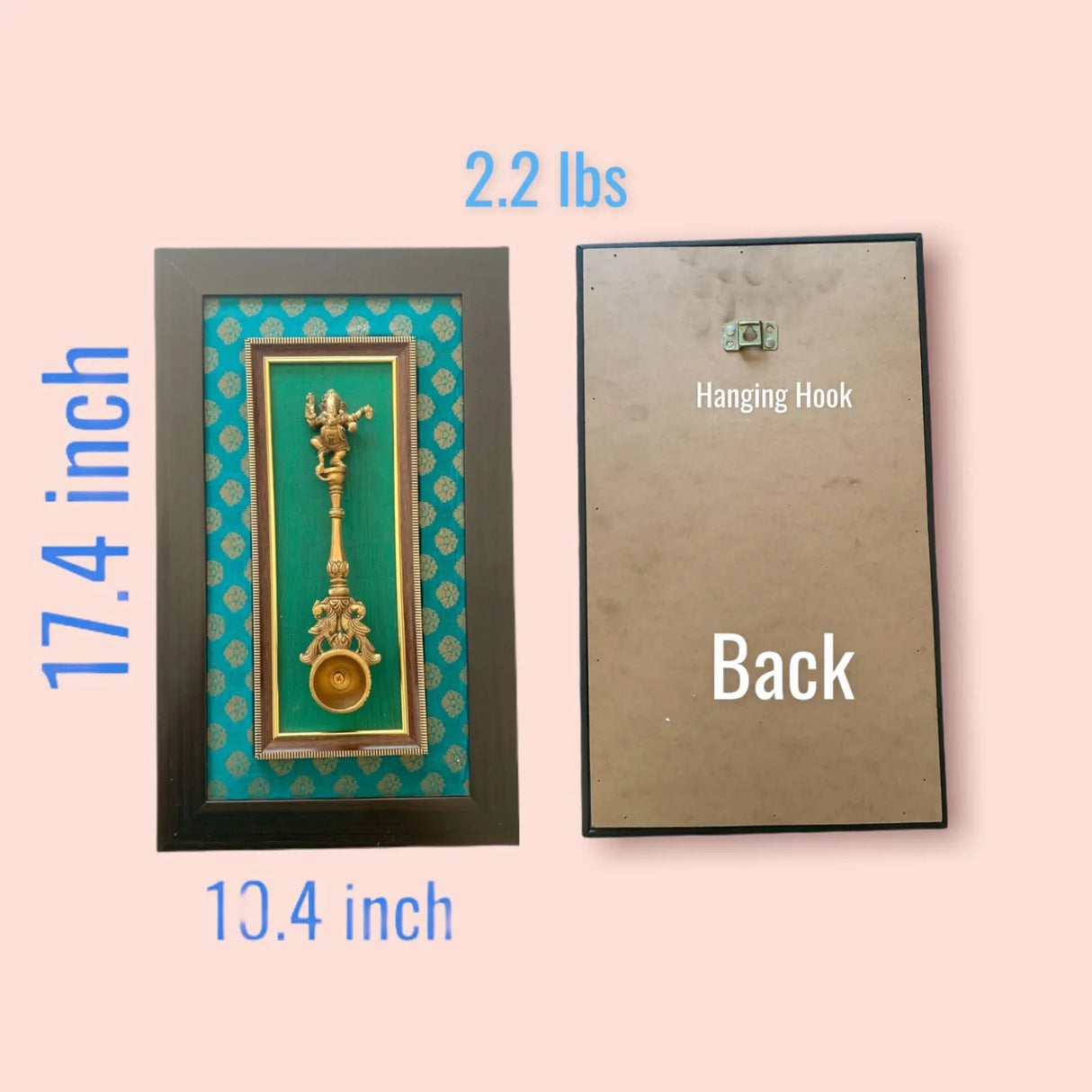 Decorative Brass Dancing Krishna Wall Art for Living Room Office House Pooja Room Hindu God Statue Modern Artwork Return Gift Pooja Favor Decorative Wall Hanging Showpiece - LoveNspire